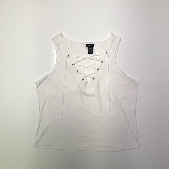 [Rue21] Lace-Up Crop Top - Picture 2 of 7